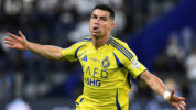 Cristiano Rolando Selebrasi Usai Cetak Gol Spektakuler Ke Gawang Al Riyadh