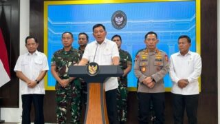 Menteri Pertahanan (Menhan) Sjafrie Sjamsoeddin di Istana Kepresidenan, Jakarta, Minggu (31/8/2025).