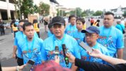Wamentrans Viva Yoga Mauladi Saat Menghadiri Kegiatan ‘Jogja Transmigrasi Run’