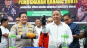 Bupati Selayar Menghadiri Pemusnahan Barang Bukti Narkoba Jenis Sabu 838 Gram