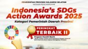 Gubernur Sulsel Terima Penghargaan Indonesia's SDGs Action Awards 2025